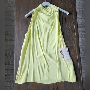 NWT Etcetera Sleeveless Blouse in Celery Size 12